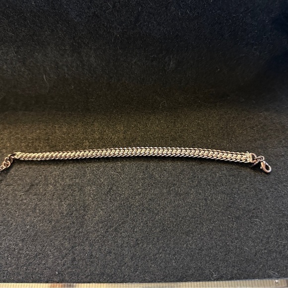 Stella & Dot vintage copper cup chain bracelet with pink rhinestones - Picture 9 of 10